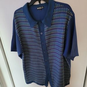 Blue Men Knit Sweater
